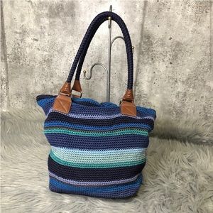 The Sak Cambria Crocheted Stripe Tote